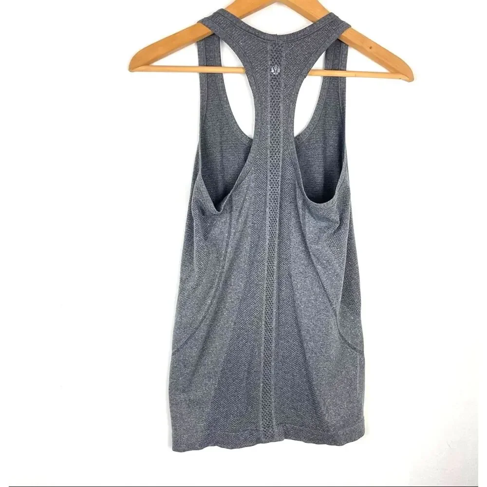 Lululemon Gray Racerback Tank Top Athletic 6